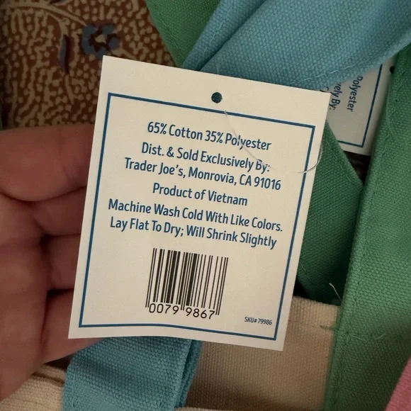 🔘Canvas Tote Bags.   4 NWT - Picture 3 of 3